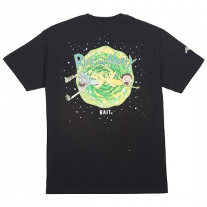 BAIT x Rick and Morty Men Portal Glow In The Dark Tee (black)