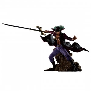 Bandai Ichibansho One Piece Genealogy Of Swordsman's Soul Dracule Mihawk Figure (purple)