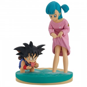 Bandai Ichibansho Dragon Ball Z Dragon History Son Goku and Bulma Figure (pink / black)