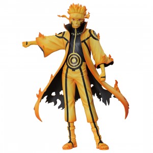 Bandai Masterlise Ichibansho Naruto Shippuden Kurama Link Mode Uzumaki Naruto Figure (yellow)