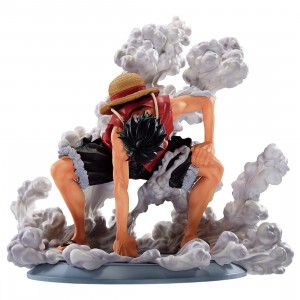 Bandai Masterlise Ichibansho One Piece Road to King of the Pirates Monkey D. Luffy Gear 2 Figure (white)