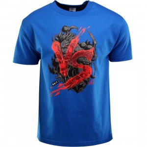 BAIT x Street Fighter Akuma VS Ryu Tee - Long Vo (blue / royal blue / black)