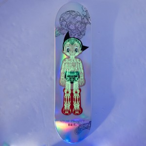 BAIT x Astro Boy Middle Silver Skateboard Deck (silver)