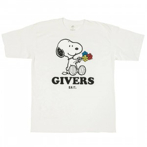 BAIT x Snoopy Men Givers Tee (white)