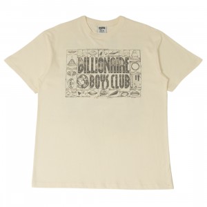 Billionaire Boys Club Men Schematic Tee (white / gardenia)