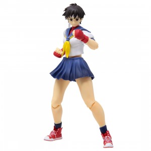 Bandai S.H.Figuarts Street Fighter Sakura Kasugano Figure (blue)