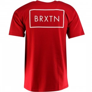 Brixton Rift Short Sleeve Standard Tee (red)