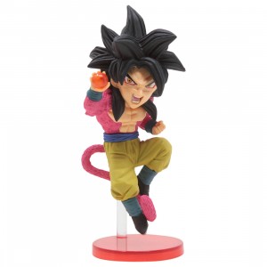 Banpresto Dragon Ball Z Dokkan Battle 5th Anniversary World Collectable Figure - 4 Super Saiyan 4 Son Goku (red)
