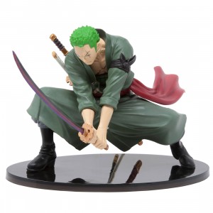 Banpresto One Piece Scultures Big Banpresto Figure Colosseum 4 Vol.3 Roronoa Zoro Figure (green)
