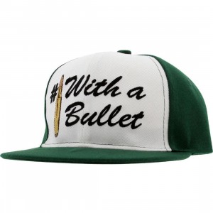 Crooks and Castles Number 1 With A Bullet Snapback Cap (hunter green)