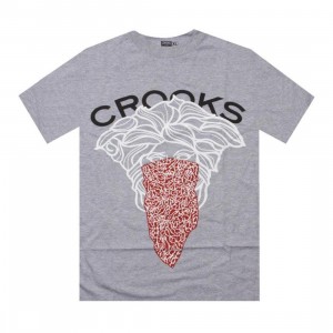 PickYourShoes.com X Crooks and Castles Exclusive Bandito Tee (heather grey)