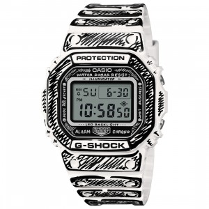 G-Shock Watches x Joshua Vides DW5600JV-7 Watch (white / black)