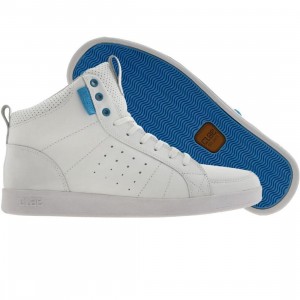 Clae Russell (white / white patent / blue)