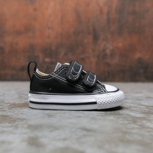 Converse Little Kids Chuck Taylor All Star Hook And Loop Ox (black)