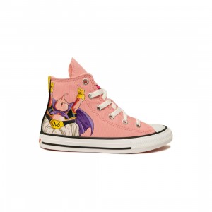 Converse x Dragon Ball Z Little Kids Chuck Taylor All Star Hi (quartz pink / black / cyber yellow)