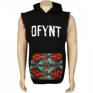 Defyant Aztec Hood Vest (black)
