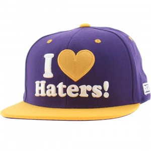 DGK City Haters Snapback Cap - Los Angeles (purple / yellow)