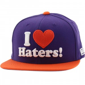 DGK Haters Snapback Cap (purple / orange)