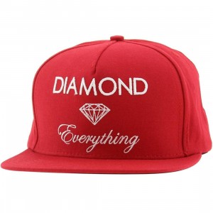 Diamond Supply Co Diamond Everything Snapback Cap (cardinal)