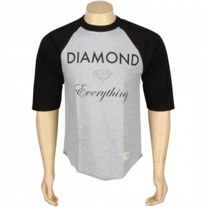 Diamond Supply Co Diamond Everything Raglan Tee (black / heather)