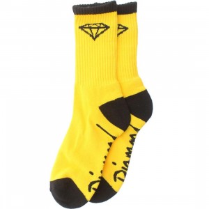 Diamond Supply Co 3 Pack O.G. High Cut Socks (yellow / black) 1S