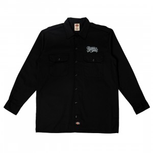 Dickies x Estevan Oriol Men Signature Twill Long Sleeve Work Shirt (black)