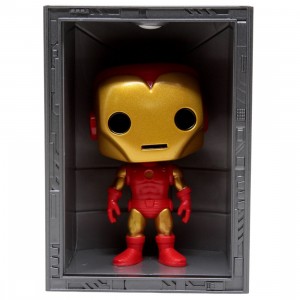 Funko POP Deluxe Marvel - Hall Of Armor Iron Man Model 4 PX Previews Exclusive (red / gold)