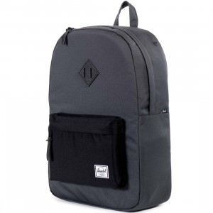 Herschel Supply Co Heritage Backpack - Poly (black / dark shadow)