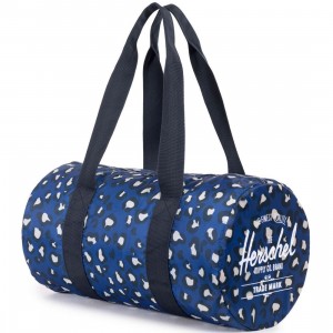 Herschel Supply Co Packable Duffel Bag (blue / leopard)