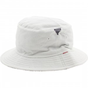 Herschel Supply Co Lake Bucket Hat (white / navy ging)
