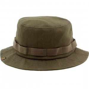 Herschel Supply Co Lake Bucket Hat (green / army twill)