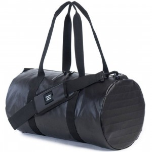Herschel Supply Co Sutton Mid Volume Duffel Bag (black / pewter polycoat)
