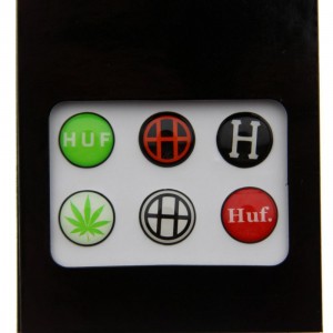 HUF iPhone Button Stickers (green / assorted)