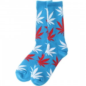HUF Plantlife Crew Socks (blue / red) 1S