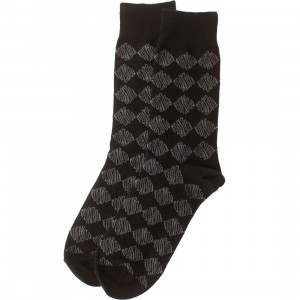 HUF Luxe Crew Socks (black) 1S