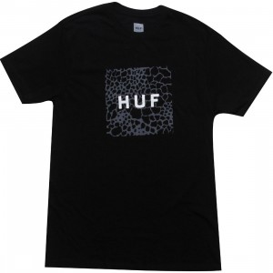 HUF Box Logo Fill Shell Shock Tee (black)