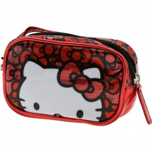 Hello Kitty Bow Sequins Camera Case (red)