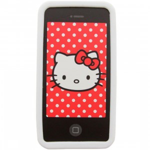 Hello Kitty Nerd iPhone 4 Case (white)