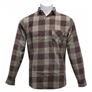 HUF Lumber Woven Shirt (brown / tan)