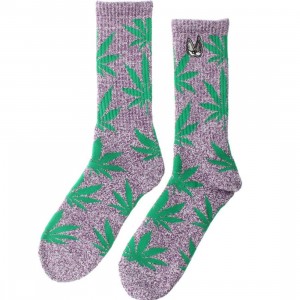 HUF x Snoop Dogg Plantlife Crew Socks (purple / heather) 1S