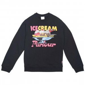 Ice Cream Men Moon Crew Sweater (black)