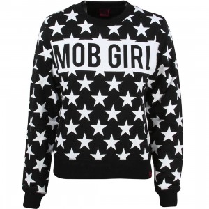 Married To The Mob Women Mob Star Crewneck Sweater (black)