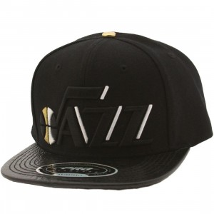 Pro Standard NBA Utah Jazz Wordmark Logo Adjustable Cap (black)