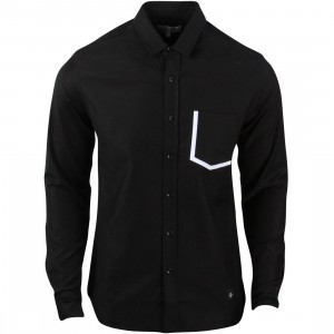 Akomplice Men LS Long Sleeve Button Up Shirt (black)