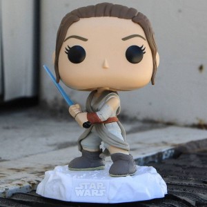 Funko POP Star Wars The Force Awakens - Rey With Lightsaber (gray)