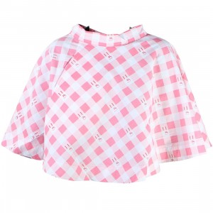 Lazy Oaf Women Bunny Gingham Skirt (pink)