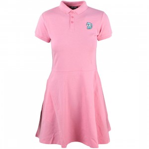 Lazy Oaf Women Animal Polo Dress (pink)