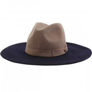 Brixton Chloe Fedora Hat (navy / gray)