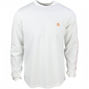 10 Deep Men Dotted Scoop Long Sleeve Tee (white / off white)
