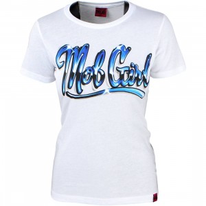 Married To The Mob Women Airbrush Tee (blue)